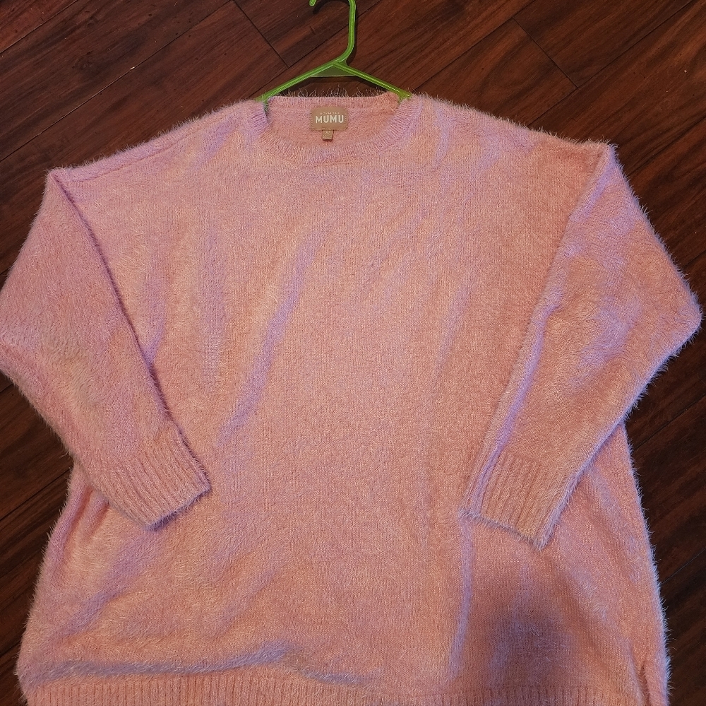 Show Me Your MuMu Soft Pink Crew Neck Sweater - Picture 10 of 10
